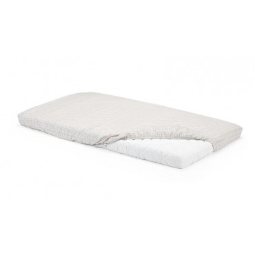 Stokke Home FITTED SHEET Lenzuolo Sotto Letto Beige Checks 408802